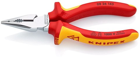 SZCZYPCE UNIWERSALNE Z OSTRO ZAKOŃCZONYMI SZCZĘKAMI PCV145MM KNIPEX