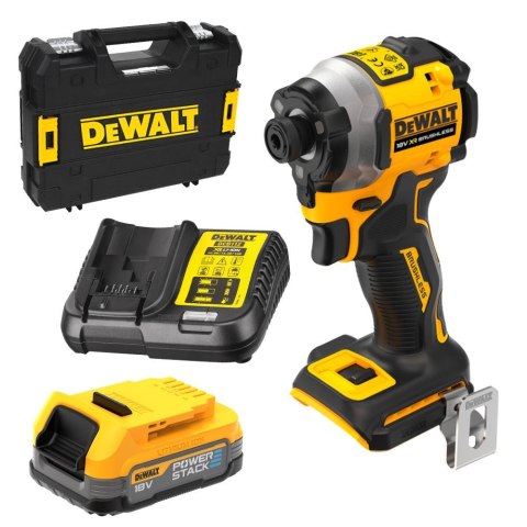 ZAKRĘTARKA UDAROWA AKUMULATOROWA 1/4' 18V XR 1*1.7AH DEWALT