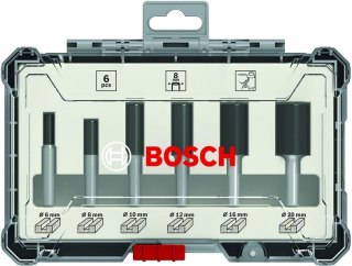 ZESTAW FREZÓW 6 SZT. UCHWYT 8MM BOSCH