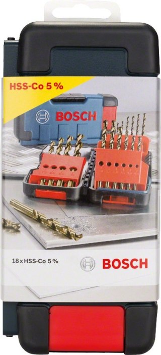 ZESTAW WIERTEŁ HSS-CO 18SZT. BOSCH