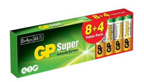 BATERIA SUPER ALKALINE AA LR6 1.5V 12 SZTUK GP BATTERY