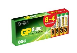 BATERIA SUPER ALKALINE AAA LR3 1.5V 12 SZTUK GP BATTERY