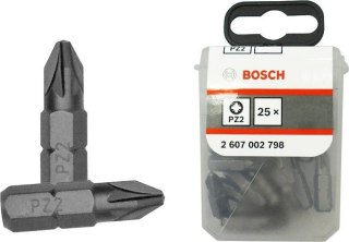 BIT, GROT, KOŃCÓWKA PZ2 25MM EXH 25PCS BOSCH