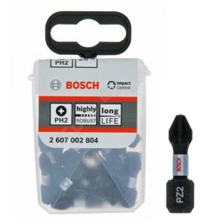 BIT, GROT, KOŃCÓWKA PZ2 25MM IMP 25PCS BOSCH