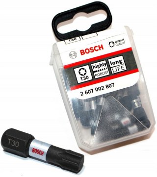 BIT, GROT, KOŃCÓWKA T30 25MM IMP 25PCS BOSCH