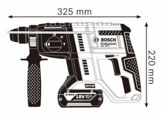 MŁOT UDAROWY OBROTOWY AKUMULATOROWY SDS+ GBH 180-LI 0*AH BOSCH