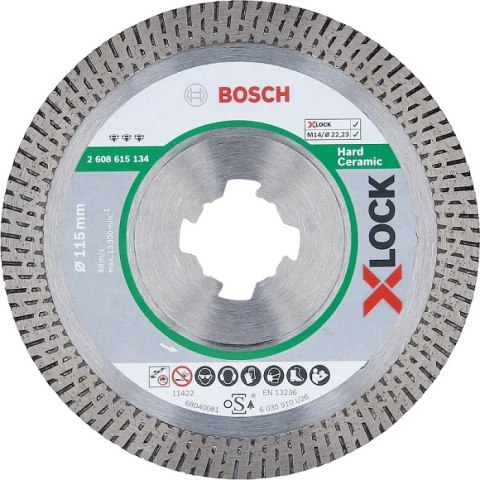 TARCZA DIAMENTOWA HARD CERAMIC 125*1.4 X-LOCK BOSCH