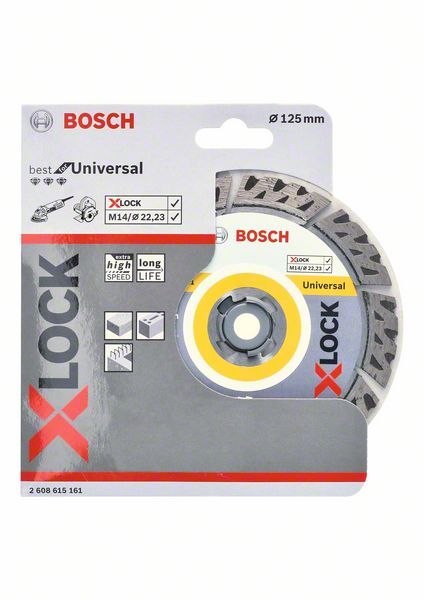 TARCZA DIAMENTOWA UNIWERSAL 125*2.2 X-LOCK BOSCH