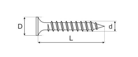 WKRĘT DO DREWNA OCYNK ŻÓŁTY 3.0*25MM MC FIX WKRĘT DO DREWNA OCYNK ŻÓŁTY 3.0*25MM MC FIX