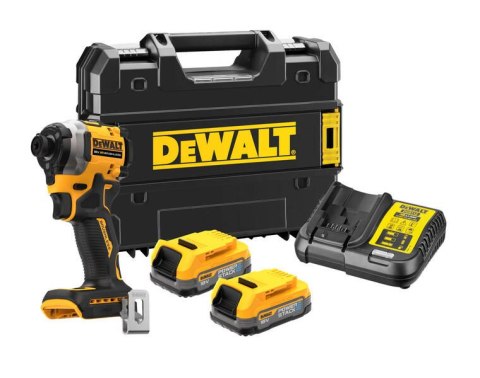 ZAKRĘTARKA UDAROWA AKUMULATOROWA 1/4' 18V XR 2*1.7AH DEWALT