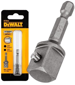 ADAPTER DO ZAKRĘTAREK UDAROWYCH Z 1/4' NA 1/2' DEWALT