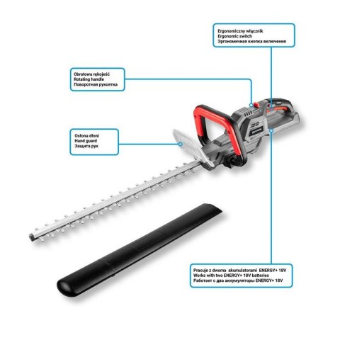 AKUMULATOROWE NOŻYCE DO ŻYWOPOŁOTU 36V ENERGY+ GRAPHITE