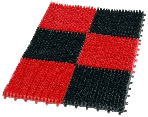 WYCIERACZKA TRAWKA PLASTIKOWA 6-CZĘŚCIOWA 36*55CM BLACK/RED UN