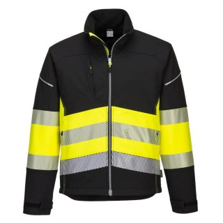 KURTKA OSTRZEGAWCZA SOFTSHELL PW375BKY ROZMIAR XL PORTWEST