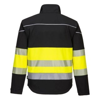 KURTKA OSTRZEGAWCZA SOFTSHELL PW375BKY ROZMIAR M PORTWEST