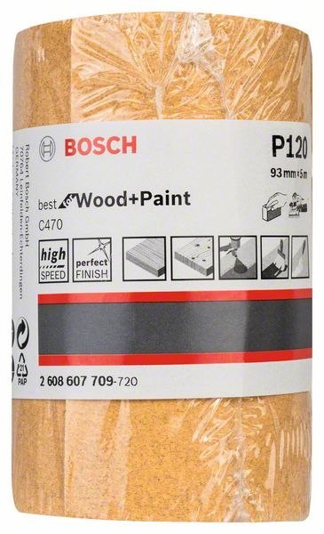 ROLKA SZLIFIERSKA BEST F/WOOD 93MM*5M P120 BOSCH