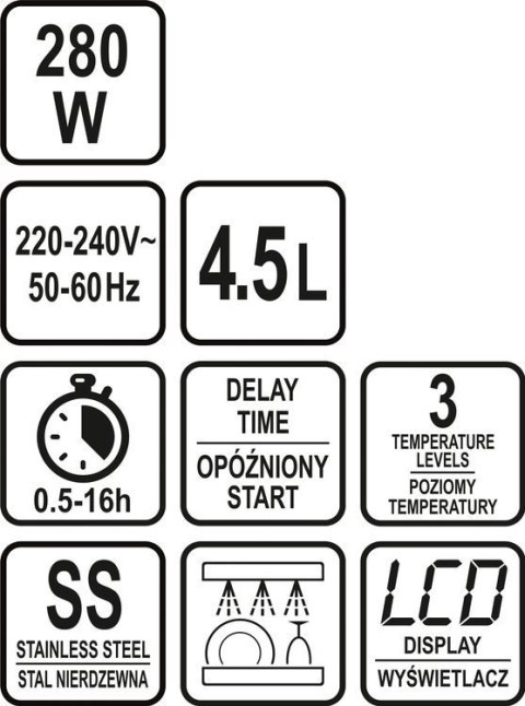 WOLNOWAR 290W, 4.5L. Z CZASOMIERZEM LUND