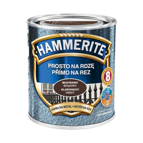 EMALIA HAMMERITE MŁOTKOWY BRĄZOWY 0,7L HAMMERITE