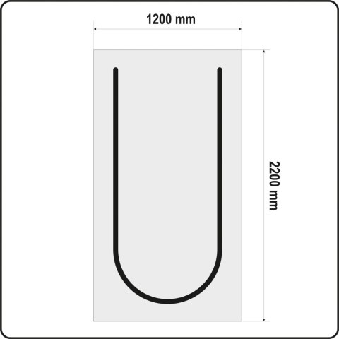 OSŁONA PRZECIWPYŁOWA DO DRZWI TYP U 220 X 120 CM YATO