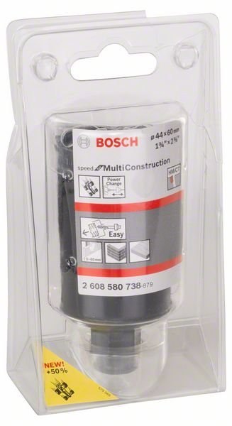 PIŁA OTWORNICA 44MM POWER CHANGE MULTICONSTRUCTION SPEED BOSCH