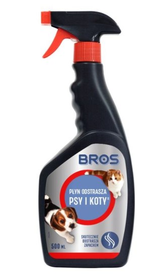 PŁYN ODSTRASZA PSY I KOTY 500ML BROS