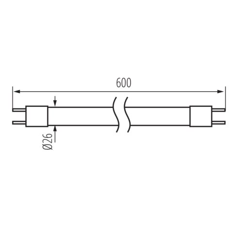 ŚWIETLÓWKA LINIOWA TUBA SZKLANA T8 18W/840 60CM KANLUX