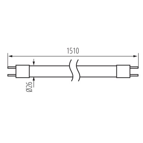 ŚWIETLÓWKA LINIOWA TUBA SZKLANA T8 58W/840 150CM KANLUX