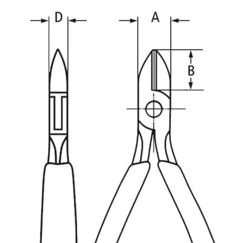 SZCZYPCE TNĄCE BOCZNE 115MM KNIPEX