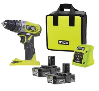 AKU. WIERTARKO-WKRĘTARKA R18PD2-220S 2*2.0AH ONE+ RYOBI