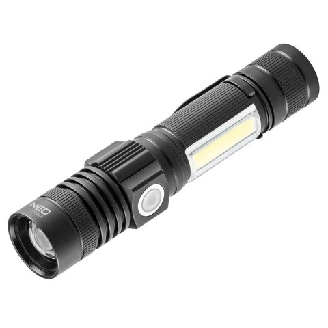 LATARKA AKUMULATOROWA USB 800 LM 2 W 1 CREE T6 LED NEO