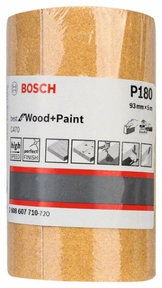 ROLKA SZLIFIERSKA BEST F/WOOD 93MM*5M P180 BOSCH