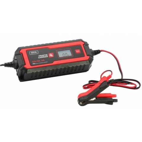 PROSTOWNIK INTELIGENTNY PRAKTIK CHARGER 4 LCD 6/12V IDEAL