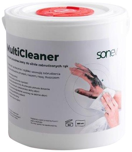 ŚCIERECZKI SONEX MULTI CLEANER, WIADERKO 150 LISTKÓW SONEX