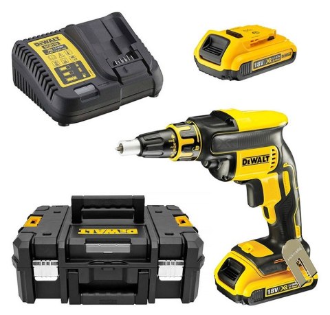 WKRĘTARKA AKUMULATOROWA DO G-K XR 18V 2*2.0AH DEWALT