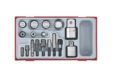 ZESTAW ŁĄCZNIKÓW POŚREDNICH TENG TOOLS TTADP17,17 ELEMENTÓW TENG TOOLS