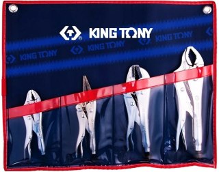 ZESTAW SZCZYPIEC ZACISKOWYCH MORSE'A, 4SZT. ETUI KING TONY