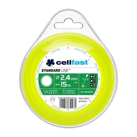 ŻYŁKA DO WYKASZARKI OKRĄGŁA 2.4MM 15M CELL-FAST