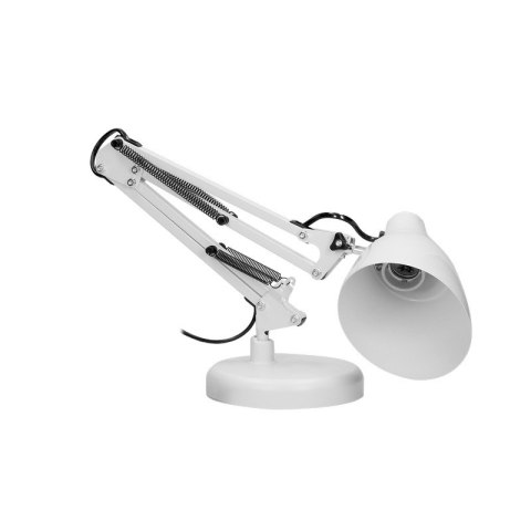 LAMPA BIURKOWA DIAN 60W E27 STAL, BIAŁA VIRONE