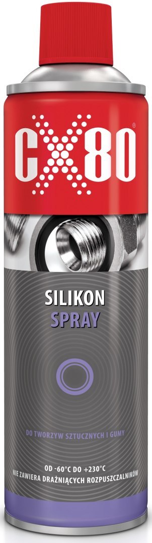 SILIKON DO TWORZYW SZTUCZNYCH I GUMY BEZBARWNY NSF H1 500ML CX-80