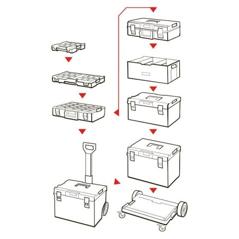 SKRZYNKA NARZĘDZIOWA QBRICK ONE SYSTEM 450 TECHNIK QBRICK