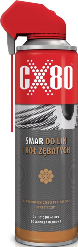 SMAR DO LIN STALOWYCH I KÓŁ ZĘBATYCH DUO SPRAY 500ML CX-80