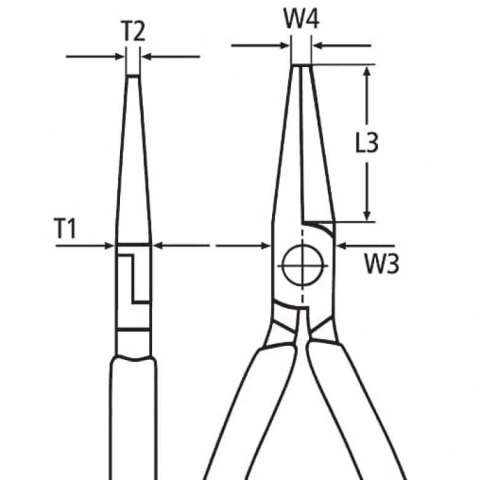 SZCZYPCE TNĄCE PÓŁOKRĄGŁE 140MM KNIPEX