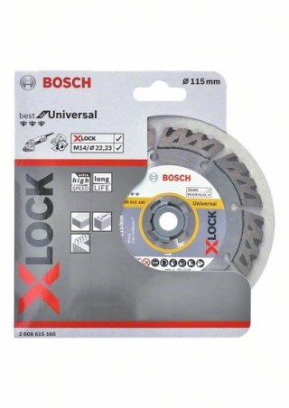 TARCZA DIAMENTOWA UNIWERSAL 115*2 X-LOCK BOSCH