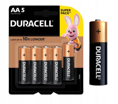 BATERIA DURACELL ALKALINE AAA LR3 1.5V 5 SZTUK DURACELL