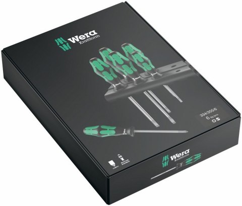 ZESTAW WKRĘTAKÓW KRAFTFORM LASERTIP + WIESZAK, 6CZ WERA