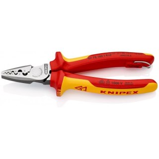 SZCZYPCE DO ZAGNIATANIA TULEJEK KABLOWYCH 180MM KNIPEX