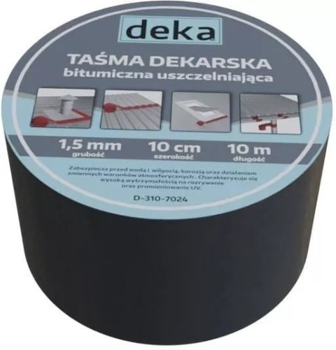 TAŚMA USZCZELNIAJĄCA DEKARSKA ALUBUTYL 10CM*10MB ALUMINIOWY DEKA