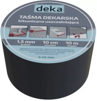 TAŚMA USZCZELNIAJĄCA DEKARSKA ALUBUTYL 10CM*10MB ANTRACYT DEKA