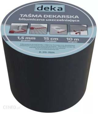 TAŚMA USZCZELNIAJĄCA DEKARSKA ALUBUTYL 15CM*10MB BRĄZOWY DEKA