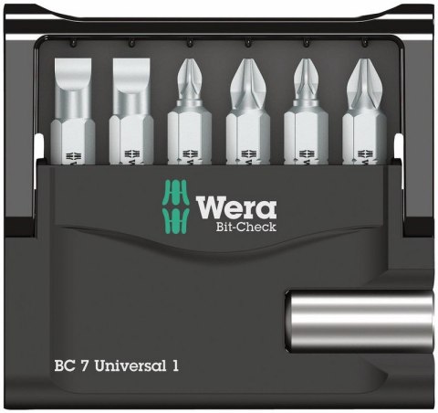 ZESTAW BITÓW BIT-CHECK 7 UNIVERSAL 1, 7CZ. WERA